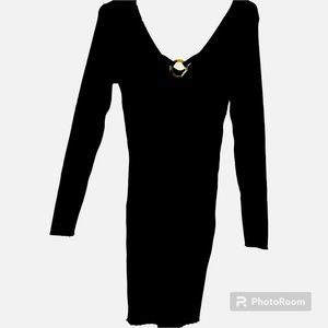 Full Circle Trends Juniors Black Sweater Dress XL  New With Tags